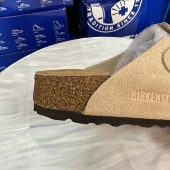 Birkenstock Boston Suede Leather - Taupe Women - Picture 5 of 8